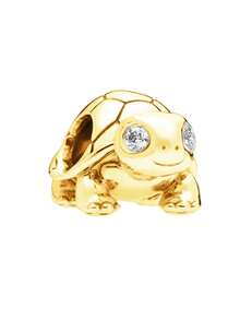 1pc New Original Shiny Gold Turtle Claw Print Cat Dragon Pendant Bead DIY Women's Jewelry Gift Bead, Suitable For Bracelet - Multicolor - View 11