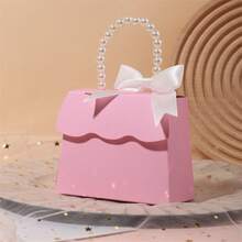 6pcs/12pcs - Faux Pearl Handheld Gift Boxes With White Bow Decoration, Candy Packaging Boxes, Suitable For Wedding, Party Favors, Birthday, Holiday, Party, Gathering Gift Packaging - Gift Box - View 14