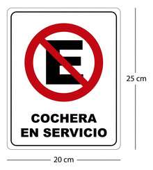 Señalamiento Letrero No Estacionarse 20x25 Cm - 1 - Ver 3