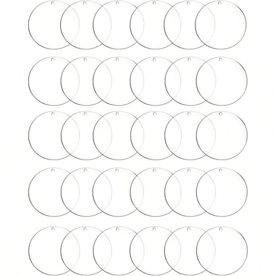 15枚透明アクリル板 丸 アクリルプレート 直径100mm 厚さ2. 5mm 保護紙付き DIY装飾 広告 看板 キーホルダー 置物 展示 クラフト素材 手工芸 DIY装飾 円盤 保護紙付き - 50mm - チェックする 1