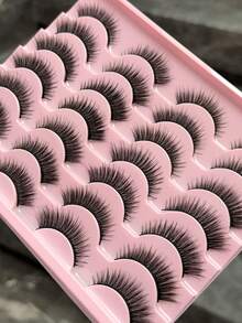 14 Pairs FH03 Natural Curly Messy Long-Lasting False Eyelashes Extension Lash Strips - 查看 3