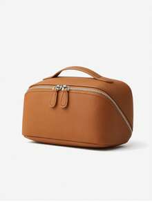 1 Stück PU-Leder Wickeltasche, Wickelaufbewahrungstasche für Mama und Papa, flache offene Make-up-Tasche, Kosmetiktasche für Jungen und Mädchen, Schulanfang, Baby-Essential - Verschiedenfarbig - Übersicht 15