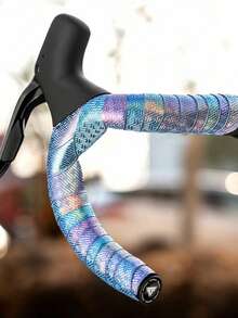 TOSUOD Nastro antiscivolo per manubrio di bicicletta, avvolgimento per impugnatura da ciclismo resistente all'usura, assorbente gli urti e traspirante, protezione universale per manubrio di bici da strada e da montagna, accessorio di modifica morbido, antiscivolo e traspirante - Multicolore - Visualizzare 2