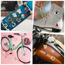60 PCS William Stickers Perfect For Decorating Your Phone, Water Bottles, Scrapbook,Phone, Journaling. Car, Laptop. Bumper, Skateboard, A Set Of Brightlycolored And Aesthetically Graffiti DIY Stickers - Multicolor - View 8