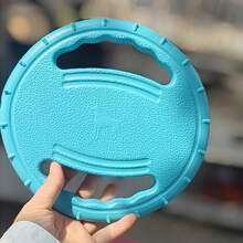 Durable Dog , Bite-Resistant, Designed For Dog Training, Bright Yellow Pet Training Disc, Suitable For Border Collies, Can Be Used For Outdoor Fetch And Tug-Of-War Games, Durable Toy For Indoor And Outdoor Play - Red - View 4