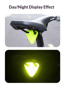 1 pieza Pegatina reflectante de alta visibilidad para bicicleta | Reflector de advertencia para montar de noche en caso de emergencia cuando la luz trasera falla | Equipo para bicicleta de montaña & bicicleta de carretera - Multicolor - Ver 2