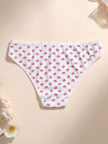 5 PCS Women Sexy Triangle Panties V Waist Seamless Briefs Ribbed Cotton Printing Soft Comfortable Breathable Underwear For Yoga Sports And Daily Wear - Multicolor - View 8