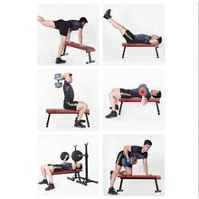 Flat Weight Bench Foldable Strength Training Exercise Home Gym Workout Fitness - 26WHY-wIN-uK-flat Bench - View 9