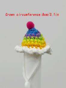 Hamster Decorative Knitted Knitted Hat Photo Prop Animal & Plant Shaped Cute Accessory Parrot Hat Snake & Lizard Accessory - Multicolor - View 15