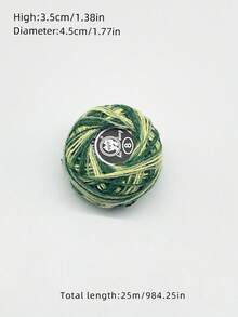 8# Dual-Color Lace Yarn, 25m/Pack, Mixed Color Fine Crochet Thread, Suitable For Crochet Knitting, Lace Trim Making, Handmade Jewelry Creation, Practical Knitting Accessory - Two-tone Lace Thread - View 13