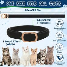 4 Pack Adjustable Cat Collars - Waterproof Lightweight Pet Collars With Soft Flexible Material, Comfortable Everyday Collar For Small, Medium &Amp; Large Cats - White - View 4
