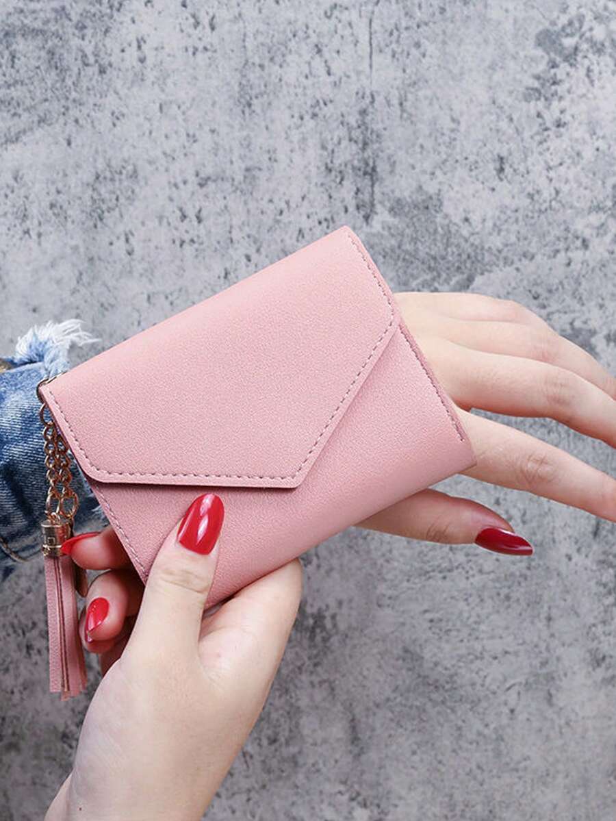Multifunctional Multi-Slot Short Wallet For Women, Mini Portable Handbag, Student Daily Coin & Card Holder 2-In-1