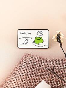9件組 Behave 無琺瑯青蛙時尚裝飾胸針 領口包包徽章飾品禮物 - 彩色 - 查看 6
