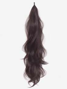 Wrap-Around Mermaid Curl Faux Ponytail, Natural Voluminous Low Ponytail, Hair Volume Booster, Big Wave Straight Ponytail - Multicolor - View 8