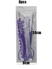 8pcs Hair Styling Tools Set With Hair Pins, Hair Braiding Tools, Hair Bun Maker, Fish Bone Braid Steel Needle Comb Hair Accessories - Multicolor - View 7
