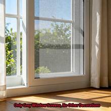 High Transparency Grey Window Screen, Mosquito And Fly Proof Door And Window Mesh, Suitable For Balcony And Garden, Can Be Freely Cut - Grey - View 10