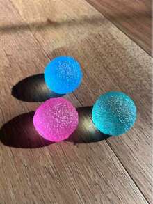 1.6 Inch Textured Mini Ball: 1pc/2pcs Set, High Density Solid Soft Item, Quiet Type, Suitable For Classroom Environment, Filled With Malt, Ideal As Office Relaxation Tool, Easter Party Favor, And Travel Relaxation Accessory - A - View 3