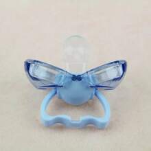 Protector deón de silicona para bebés, chupete divertido, mordedor de silicona ecológico para bebés, protector deón anti-mordeduras para bebés. - verde - Ver 5