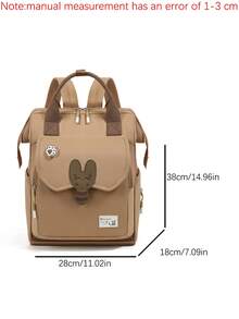 1 Pieza Bolsa Multiusos para Mamá, Bolso de Gran Capacidad y Mochila. Esencial Unisex para Uso Diario, Compras y Viajes. - Marrón - View 12
