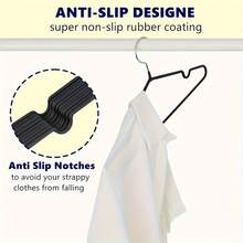 10pcs/20pcs/30pcs/40pcs Adult Non-Slip Coated Hangers, Lightweight Luxury Home Wardrobe Hangers, Suitable For Shirts And Trousers, Minimalist Fashion Spring/Summer Style, Modern Color Non-Slip Plastic Hangers, Daily Home Use - White - View 10