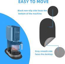 Sliding For  Creami Maker Accessories, Countertop Slider, Sliding Appliance Pad (1) - ColorA - View 2