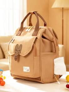 1 Pieza Bolsa Multiusos para Mamá, Bolso de Gran Capacidad y Mochila. Esencial Unisex para Uso Diario, Compras y Viajes. - Marrón - View 11