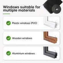 Self-Adhesive Window Screen - Window Mesh Curtain, Mosquito & Insect Barrier, Suitable For Windows, Kitchen Doors, Home Use, Easy Installation & Removable, Breathable, Dust-Proof Window Mesh, Customizable - A - View 11