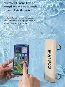 Fully Sealed Waterproof Crossbody Bag, Beach Diving Floating Universal Phone Storage Pouch, Transparent Touchscreen Waterproof Waist Bag - Multicolor - View 4