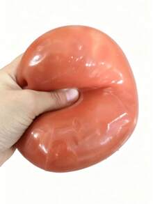 New TPR Slow Rebound Toy, Chocolate Milk Scent, Perfect For Holiday Gifts, Fun And Cute Gifts, Birthday Gifts, Easter Gifts, Halloween Gifts, Christmas Gifts, Party Gifts Squishy / Fidget Toy / Stress Relief / Sensory Toy / Decompression / Marble / Swirl / Tie Dye - Cheese - View 3