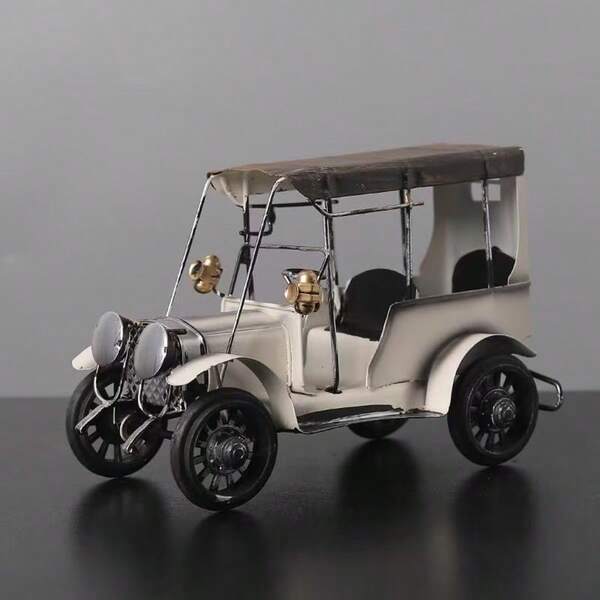 歐式復古鐵藝汽車模型裝飾品，汽車模型裝飾擺件，家居裝飾擺件