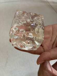 1個大號 10cm X 10cm 透明蜂蜜擠壓起司壓力緩解玩具，柔軟觸感便攜式減壓玩具，節日禮物（隨機顏色）捏捏樂 - 彩色 - 查看 14