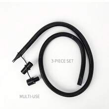 1pc Air Pump, Suitable For Multiple Inflatable Products, Comes With 3 Inflation Adapters, Compact And Portable, Ideal For Camping And Home Use - Black - View 5