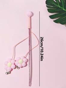 1件/3件裝 藍色仙女貓逗貓棒 耐用互動式寵物貓玩具用品 - 藍色 - 查看 9