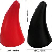1 Pair 3D Black Devil Horn Car Stickers, Self-Adhesive Waterproof Vehicle Horn Decoration Accessories, Suitable For Halloween Party Decor - Multicolor - View 7