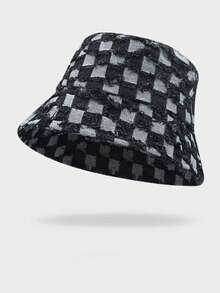 Letter Label Frayed Brim Bucket Hat, Fashionable Versatile Lightweight Bucket Hat - Multicolor - View 15