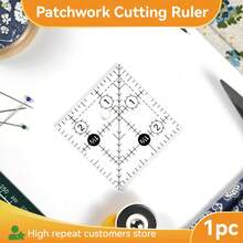 Creative Grids Quilting Ruler: 2-1/2" X 2-1/2" Square, Non-Slip Grip Acrylic Ruler For Quilting, Sewing, Crafting, And Collage-Ideal For Measuring And Cutting Fabric - A - View 5
