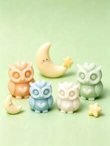 1pc Pumpkin/Ghost/Owl/Birthday Duck Shaped Aromatherapy Candle Silicone Mold, Home Decor/Gift Plaster Mold, Handmade Epoxy Resin Casting Mold, Art Decorative Clay Plaster Mold/Non-Stick Easy Release/Heat Resistant - D-white - View 5
