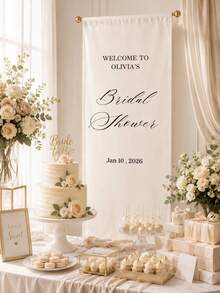 Custom Wedding Welcome Sign, Wedding Fabric Welcome Banner, Modern Wedding Welcome Banner, Fabric Sign Custom Wedding Banner, Bohemian Wedding, Bridal Shower Sign Personalized Name Custom Wedding Sign, Custom Minimalist Welcome Sign, Fabric Welcome Sign, Wedding Decor, Custom Fabric Wedding Sign, Personalized Party Decor, Minimalist Sign, Fabric Sign, Wedding Welcome Sign - Multicolor - View 8