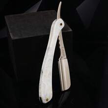 1PC Men Straight Razor Barber Shaving Knife Stainless Steel Shavette Beard Grooming Tool Professional Salon Wet Shave Replaceable Blade - Multiple Styles - View 3