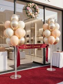 Balloon Display Stand,Transparent Balloon Display Stand Set, Reusable Balloon Arch Display Kit, Balloon Column Stand With Self-Adhesive Base And Balloon Accessories, Suitable For Birthday Parties And Wedding Decorations(Does Not Include Balloons) - Multiple Styles - View 4