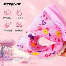 Kids Flamingo Printed Rain Boots, Welded Seam, Crotch Protection, Lightweight Waterproof PVC Rain Shoes For Girls Outdoor Play - Pink - View 3
