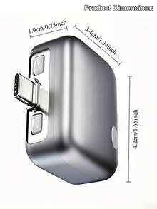 Adaptor Pengisian Cepat Type-C 140W dengan Fungsi Mati Otomatis, Port Pengisian Magnetik yang Dapat Muncul, Mati Otomatis Saat Terisi Penuh 100%, Cocok untuk Pengisian Semalaman - Putih - View 9