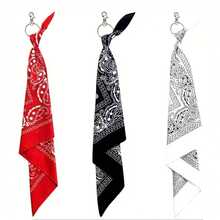 Unisex Hip Hop Small Scarf, Multi-Functional Silk Texture Headscarf Neck Scarf, Suitable For Street Dance, European And American Style - Multicolor - View 8