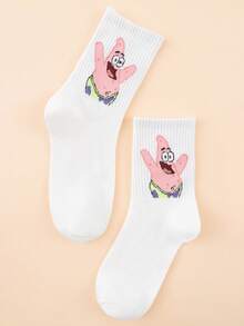 SpongeBob SquarePants 1/4 Pairs Women's Fun Personalized Cartoon Cute Mid-Calf Socks,All-Season,Comfortable,Rich Colors,Suitable For Daily Wear - Multicolor - View 7