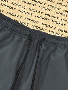 Hidkat Women's Spring Summer Autumn Minimalist Solid Color Casual Straight Leg Pants, Lightweight Breathable Fabric, Multiple Zipper Pockets, Drawstring Waist, Suitable For Outdoor, Casual, Sports, Running - Grey - View 5