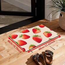 1pc Strawberry Pattern Diatom Mud Kitchen Mat, Absorbent Kitchen Floor Mat, Kitchen Rug, Sink Front Mat, Suitable For Kitchen, Bathroom, Entryway, Hallway, Laundry Room And Home Decor - Multicolor - View 12