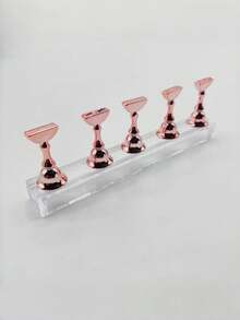2pcs/Set (10pcs Total) - Nail Tray, Nail Art Stand Set (Base Only), Press-On Nail Art Stand, Nail Practice Hand Tray, Pre-Coated Nail Art Stand, Nail Art Display Rack, Home Nail Salon Beginner Set (Silver) Nail Box, Nail Tech Supplies, Nail Tools, Nail Supplies, Nail Stand - Multicolor - View 14