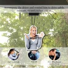 Shocked Woman Shrugging "WHAT" Funny Expression Car Air Freshener - A - 查看 4