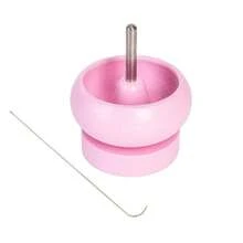 DIY Making Bead Spinner Bead Spinner For Jewelry Making, Effortless Rotating Wooden Bracelet Spinner With 1 Beading Needles For Making Seed Clay Beads Waist, Bracelets - C - View 10