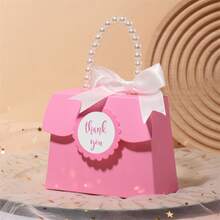 6pcs/12pcs - Faux Pearl Handheld Gift Boxes With White Bow Decoration, Candy Packaging Boxes, Suitable For Wedding, Party Favors, Birthday, Holiday, Party, Gathering Gift Packaging - Gift Box - View 16